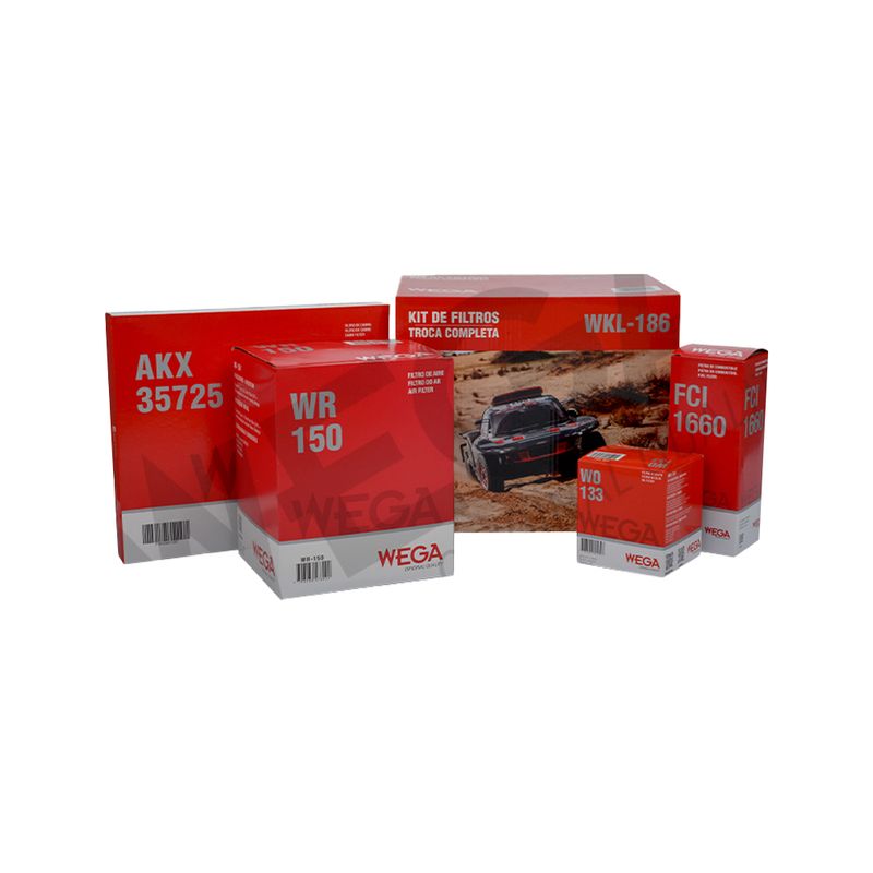 Kit de Filtros do Chevrolet Cruze e Cruze Sport6 - Wega WKL-186