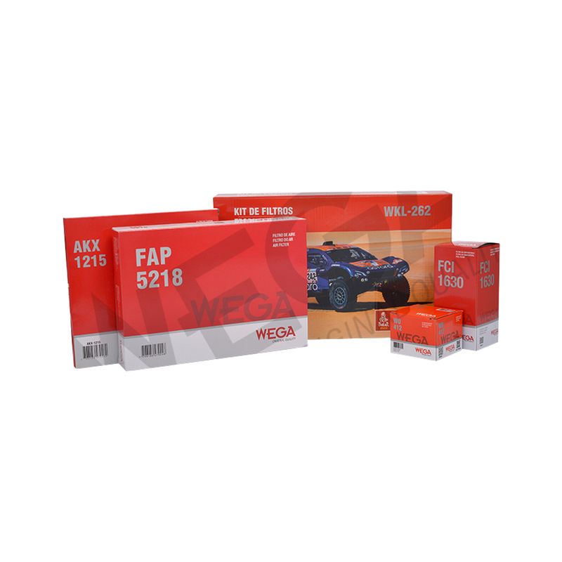 Kit de Filtros do Renault Kwid - Wega WKL-262