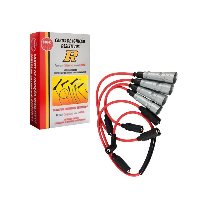 Jogo de Cabo de Vela do Ford Escort, Pampa, Verona e outros - NGK STV05