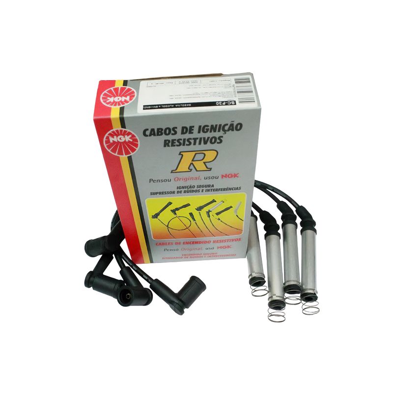 Jogo de Cabo de Vela do Ford Courier, Ecosport, Escort e outros - NGK SCF30