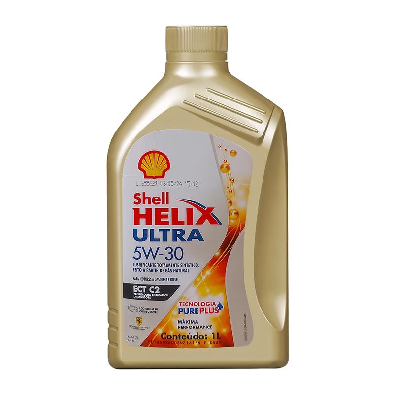 Óleo de Motor 5W-30 Sintético Shell Helix Ultra ECT C2 API SN - Frasco de 1L