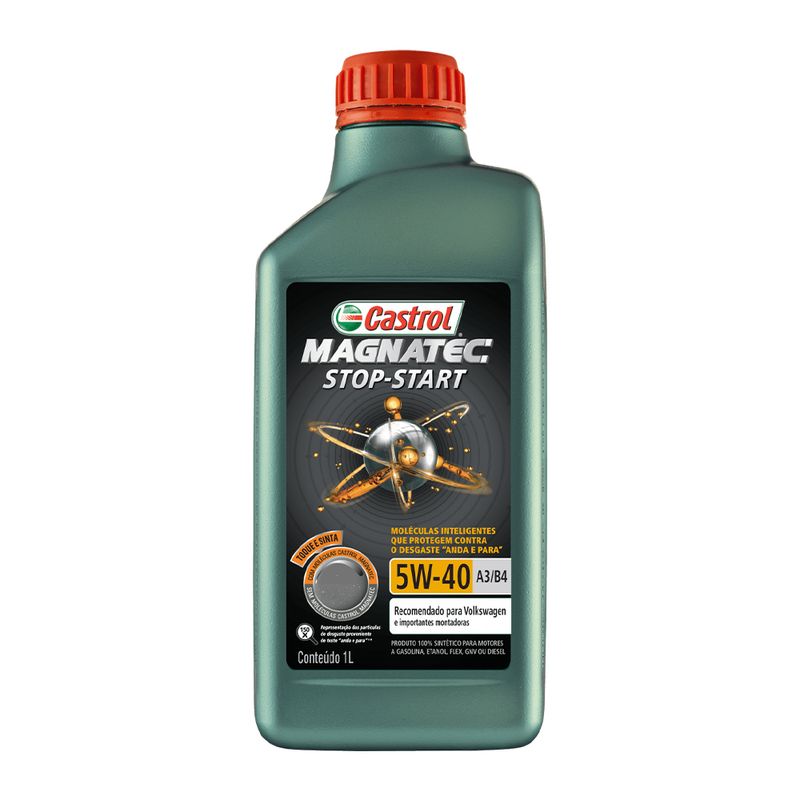 Óleo de Motor 5W-40 Sintético Castrol Magnatec Stop-Start A3/B4 - Frasco de 1L