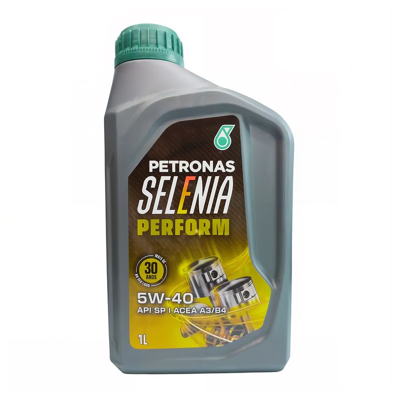 Óleo de Motor 5W-40 Sintético Petronas Selenia Perform API SP - Frasco de 1L