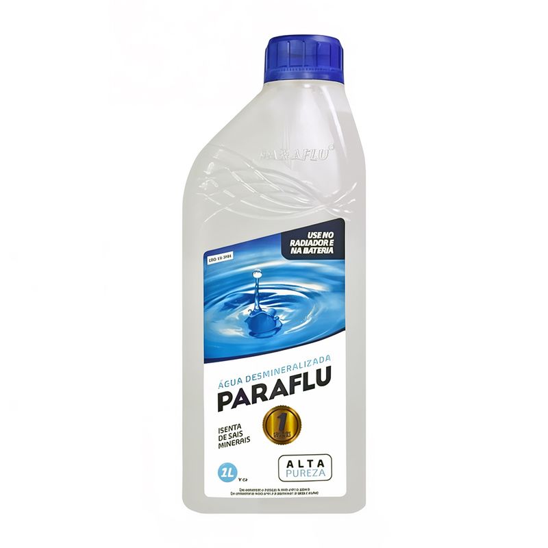 Água Desmineralizada Paraflu - Frasco de 1L