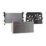 Kit com Eletroventilador + Condensador + Radiador do Fiat Toro e Jeep Renegade - Denso BC023000-8630RC