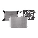 Kit com Eletroventilador + Condensador + Radiador do Fiat Fiorino, Grand Siena, Palio e outros - Denso BC023000-7220RC