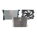 Kit com Eletroventilador + Condensador + Radiador do Nissan Kicks - Denso BC023000-8710RC