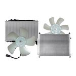 Kit com Eletroventilador + Condensador + Radiador do Honda Civic - Denso BC023000-7200RC