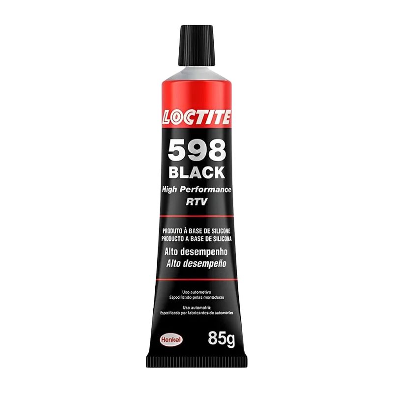 Silicone Loctite SI 598 Preto 2942514 - Bisnaga de 85g