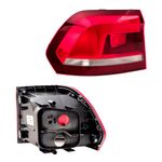 Lanterna Traseira Esquerda do Volkswagen Crossfox e Fox - Arteb 0460501