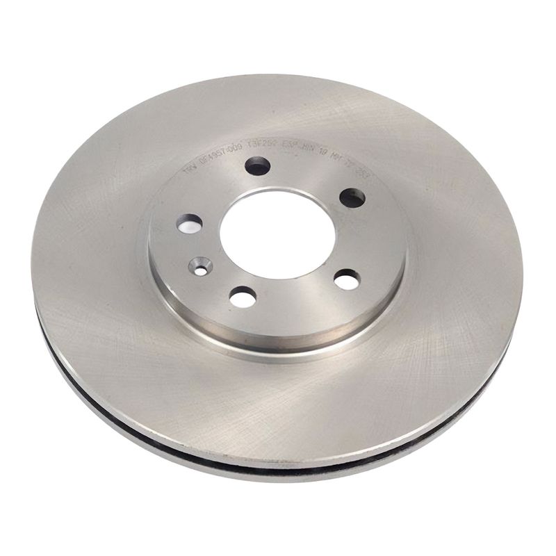 Jogo de Disco de Freio Dianteiro Ventilado do Volkswagen Crossfox, Fox e SpaceFox - TRW DF4957