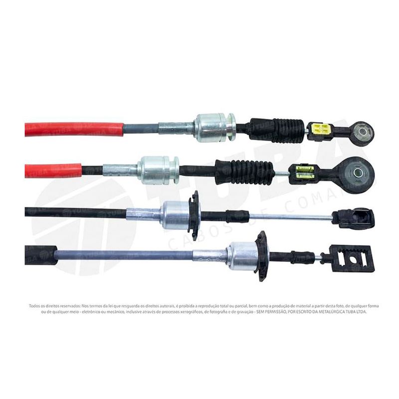 Kit de Cabos de Engate e Seleção do Câmbio do Hyundai HB20, HB20 S e HB20 X - Tuba 25056