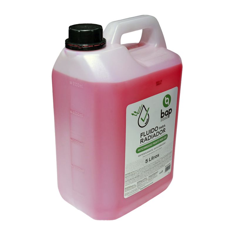 Aditivo para Radiador BAP Pronto para Uso Rosa - Frasco de 5L