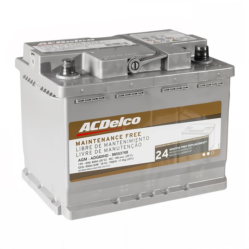 Bateria ACDelco 60Ah AGM - ADG60HD