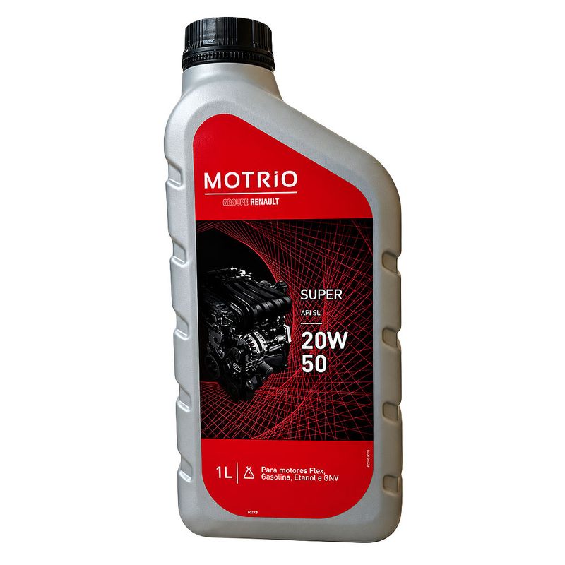 Óleo de Motor 20W-50 Mineral Motrio Super API SL - Frasco de 1L