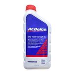 Óleo de Motor 15W-40 Semissintético ACDelco API SL - Frasco de 1L