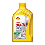 Óleo de Motor 15W-40 Semissintético Shell Helix HX6 FLEX SL API SL - Frasco de 1L