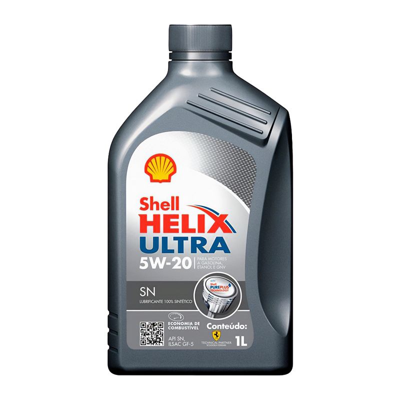 Óleo de Motor 5W-20 Sintético Shell Helix ULTRA SN API SN - Frasco de 1L