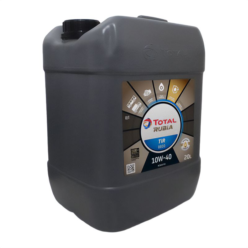 Óleo de Motor 10W-40 Sintético TotalEnergies Rubia TIR 8600 ACEA E4/E7 - Balde de 20L