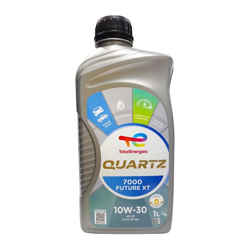 Óleo de Motor 10W-30 Semissintético TotalEnergies Quartz 7000 Future XT API SP - Frasco de 1L